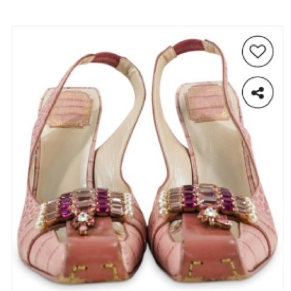 Elegant Pink Slingback Heels
